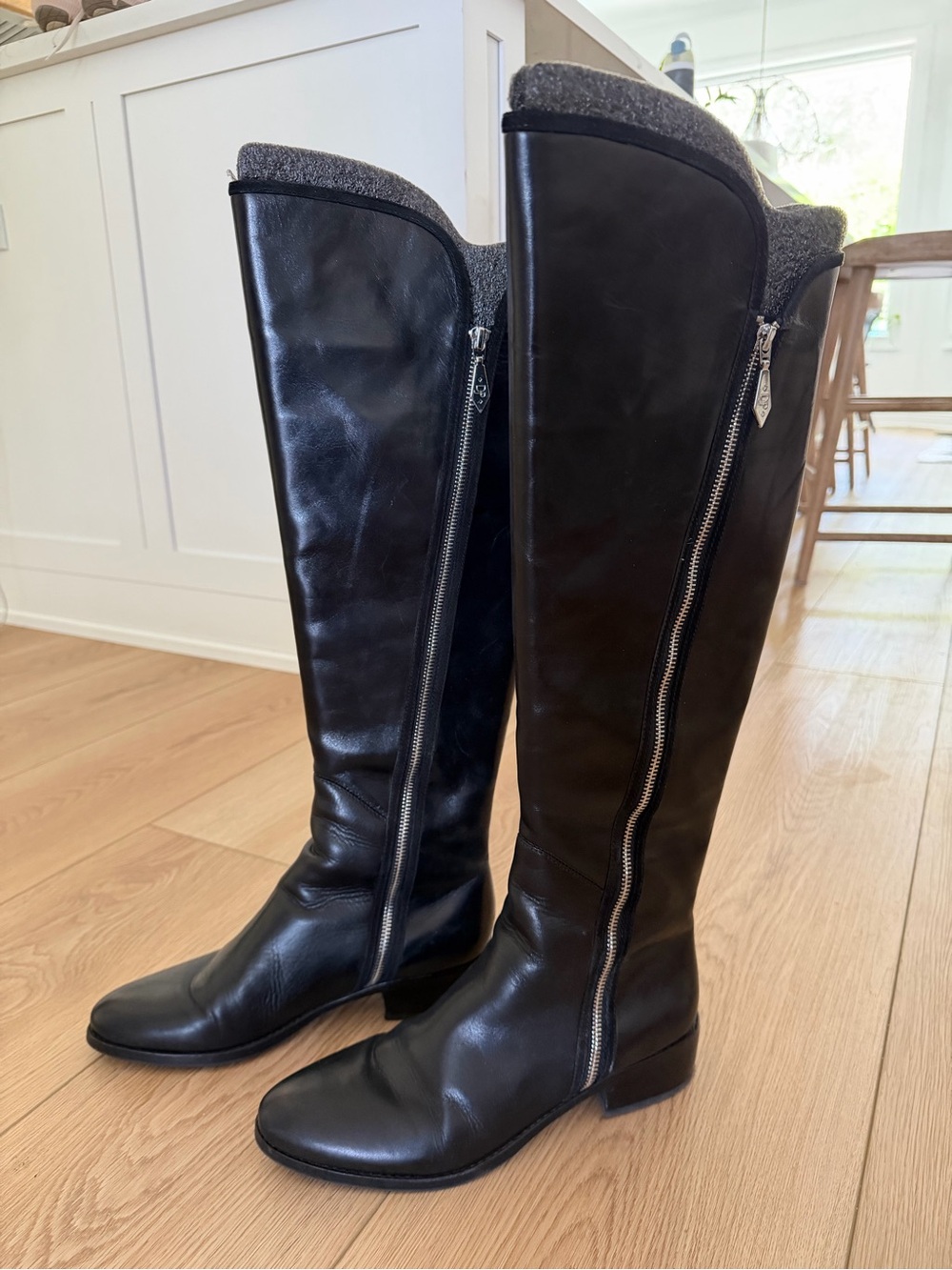 Donald J Pliner Nova Tall Black Boots - Never Worn